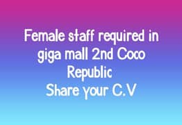 required female staff haring