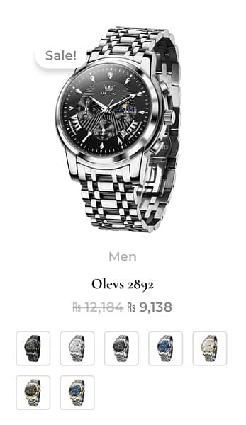 Men’s imported watches original branded 7