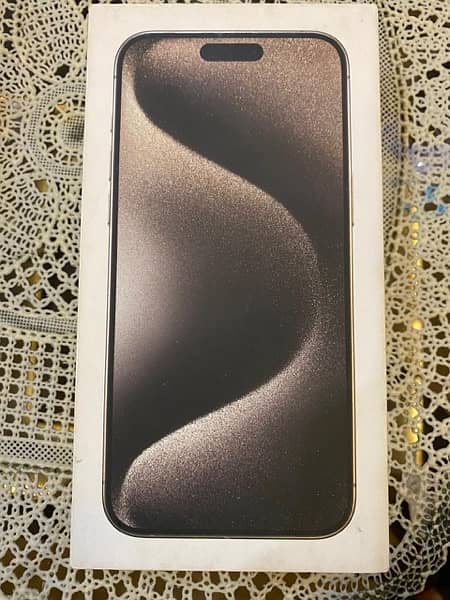 iPhone 15 pro max 256gb jv natural titanium with box 7