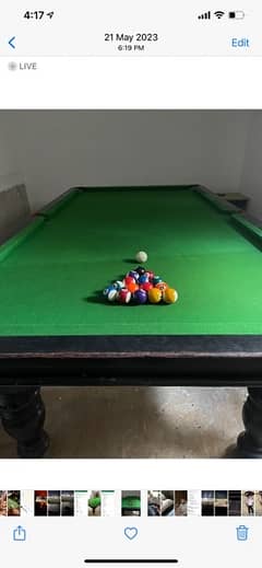 medium size pool table for snooker and pool both