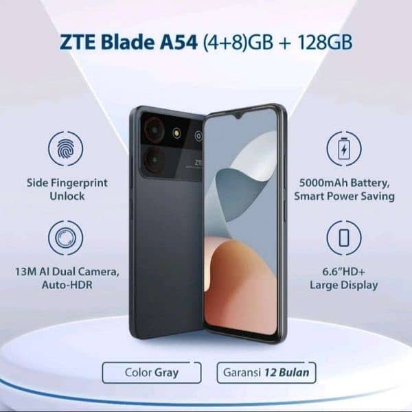 ZTE blade a54 new condition 10/10 delivery is available in karachi 3