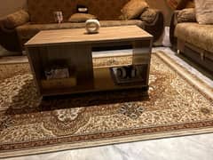 excellent condition glass top modern design coffee table