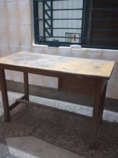 wooden table