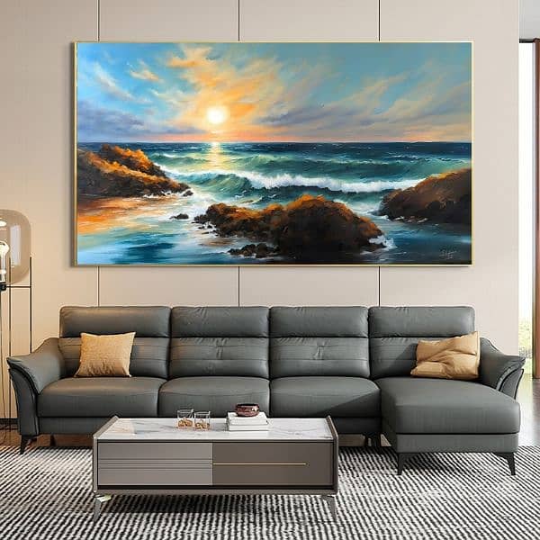 Seascape Painting | Handmade painting | Home Decor | Wall Decor 1