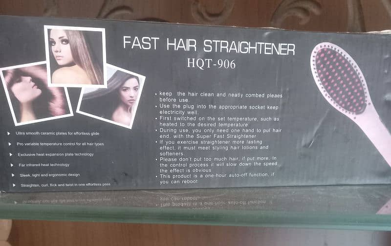 Fast Hair brush straightner 1