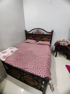 Iron Rod Bed For Sell | With Molty Foam Mattress |