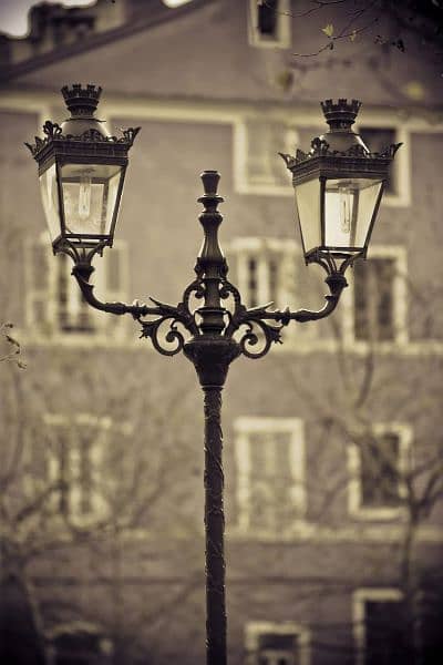 Decorative street light poles 16