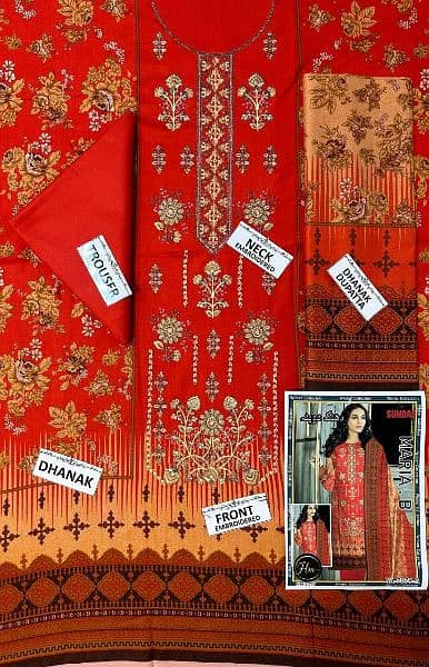 Maria B Dhanak Volume 
*Winter Collection 2k24* 3