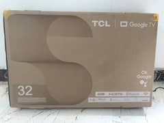 32" TCL LED TV - Google TV, 1 Month Used - Warranty Included