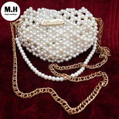 Handbag woman / pearl bag / beaded bag