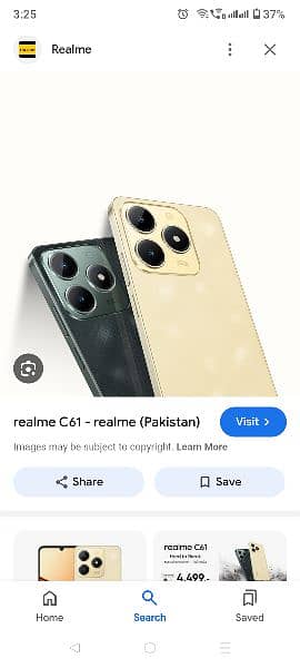 Realme C61 ⁶+¹²/18GB/128GB Official cupny pak Available stock 1