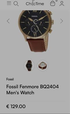 Vintage Fossil (BQ-2404) Men's Watch - Rare Collectible Timepiece!