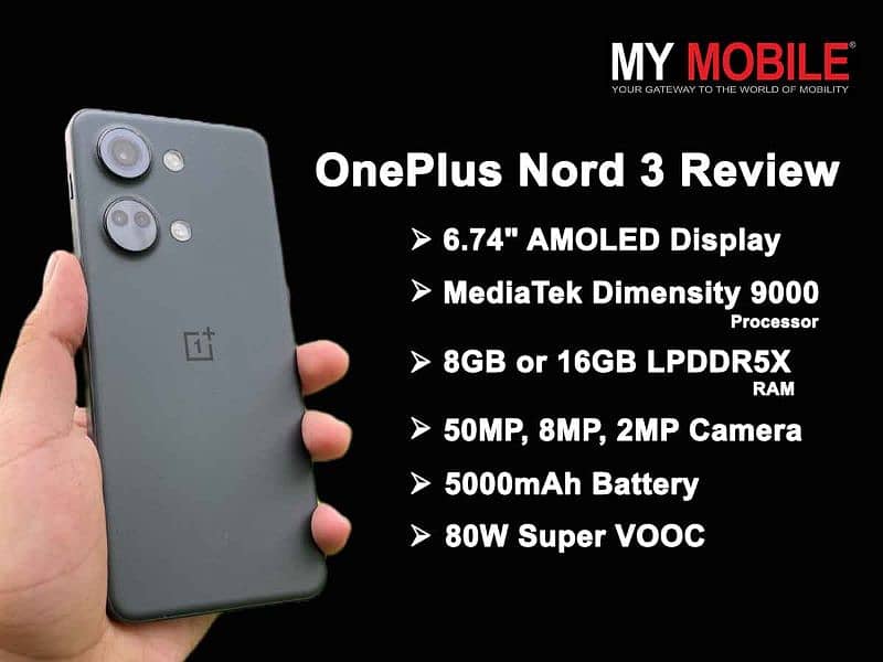 OnePlus Nord 3 16GB ram 256GB outclassed specs phone 12