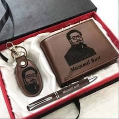 MENS WALLET , KEYCHAIN & PEN GIFT SET 0