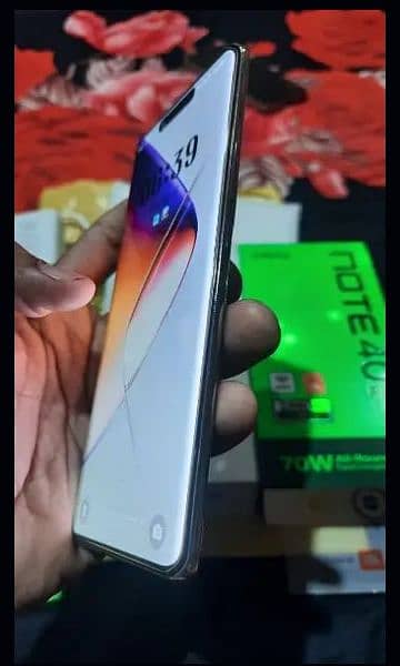 infinix note 40pro 12+12ram 256rom 10 by 10 condition 2