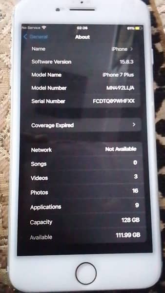 I PHONE 7+ 128 gb pta approved 2