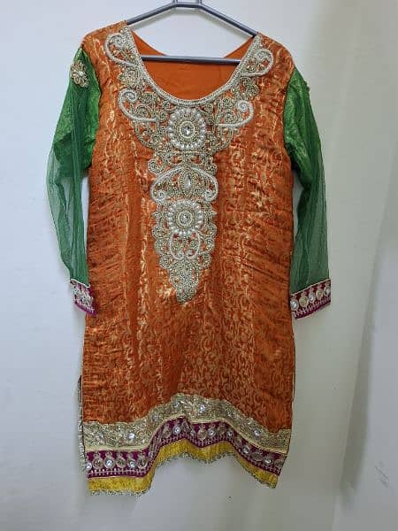 wedding dress for bridle on mehndi function beautiful dress 1