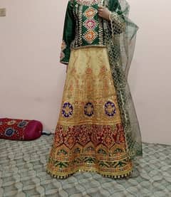 Heavy work Mehndi Wear, Bridal, wedding wear, Fancy dress