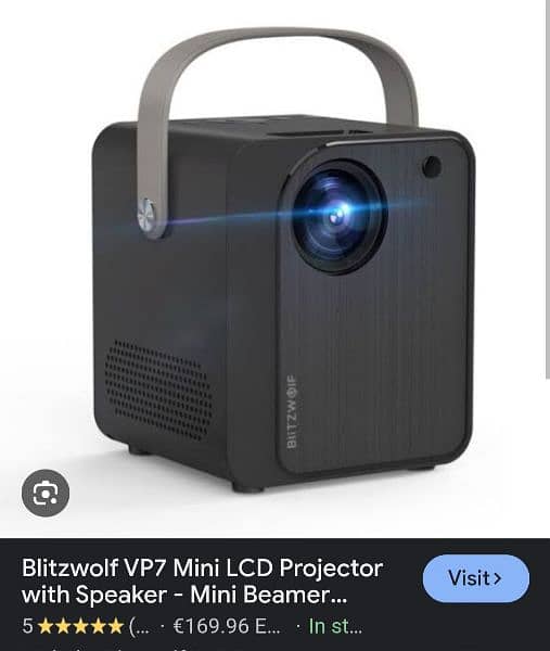 Blitzwolf 5000 lumens LED projector + free tripod 1