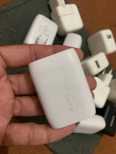 Apple iPhone 10watt Belkin 20 watt Anker 30Watt adapter c to c cable 4