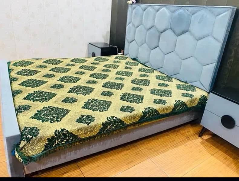 Double bed & Side tables with dressing urgent sale 1