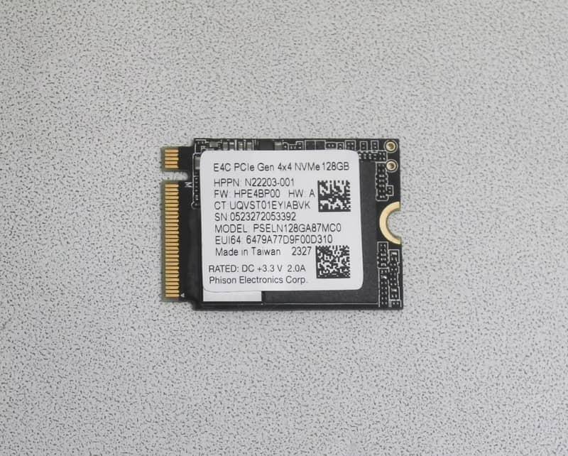 N22203-001 - HP 128GB SSD Module, Gen4x4, Pcie 4.0 M2 2230 NVMe 0