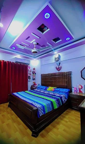 Flat for sale luxury renovation 2bed lounge main nagan chowrangi north 4