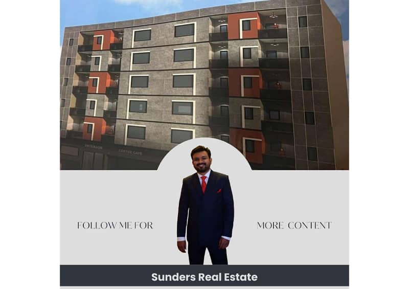 Dha Ph 2 (ext) | Sunset Lane 3rd | 3 Bed DD Apartment For Sale On Booking | Tiled Flooring | Built In Wardrobes | Lift | Basement Car Parking | 24 Hours Security & Water | Flexible Payment Time | Most Ideal Location | 8