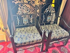 two seater sofa chairs solid iron good condition 0