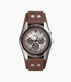 100% Original Watch - Fossil Brand - Coachman Chronograph Brown Leathe