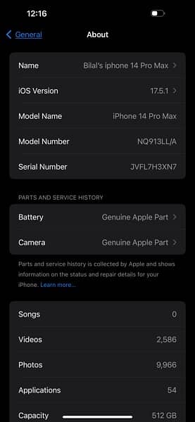 iPhone 14 Pro Max 512 gb Factory Unlock Non-PTA 6