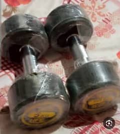 5+5kg dumble for sale new rubber coated 0