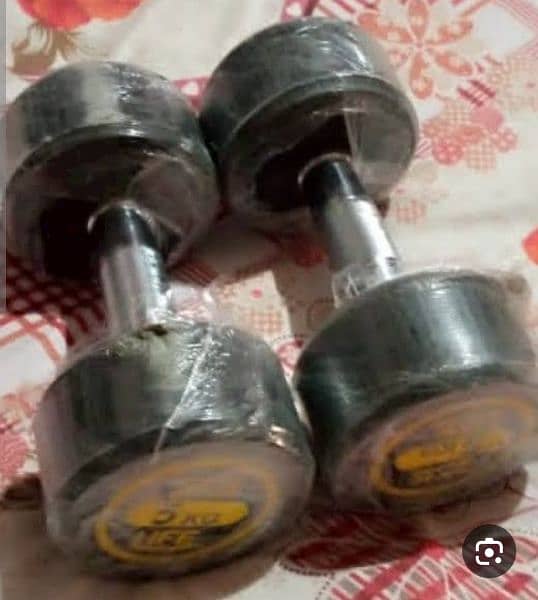 5+5kg dumble for sale new rubber coated 0