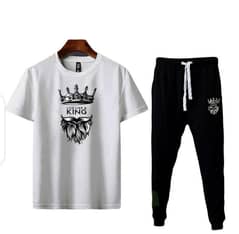 KING PRINTED T SHIRT & TROUSER  RS :- 1000