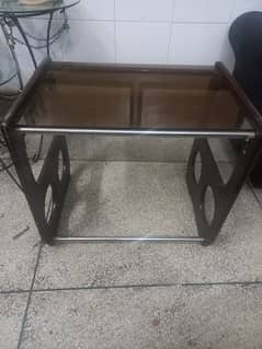 small center table with new glass