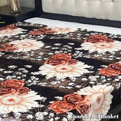 Fleece printed Double bed Blanked