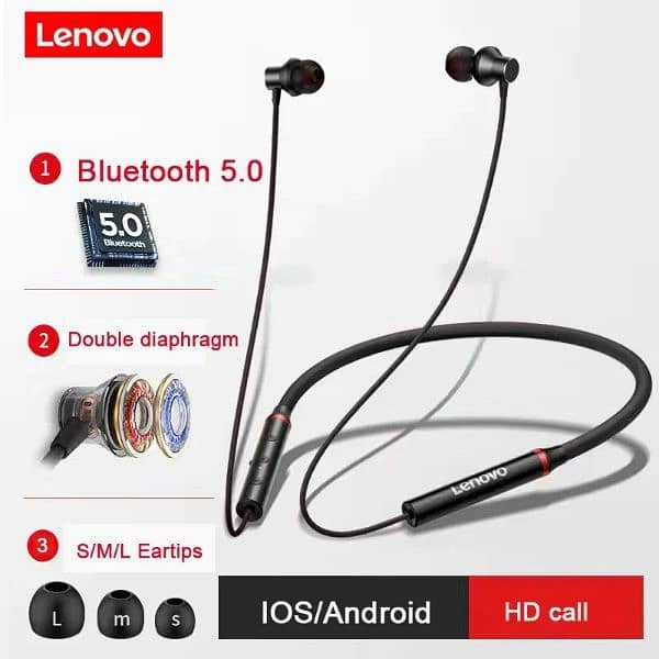 Lenovo Neckband Wireless headphones 2