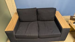 2 seater Blue color sofa