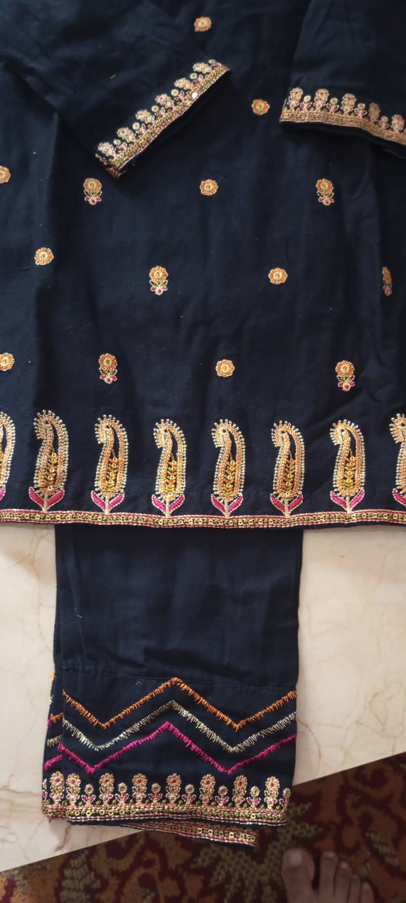 Embroidery dress with sequence for sale 1