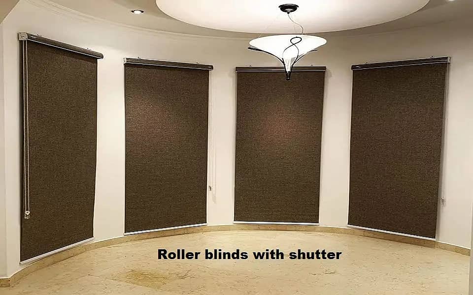 Window blinds curtains wooden roller vertical blind in Islamabad 16