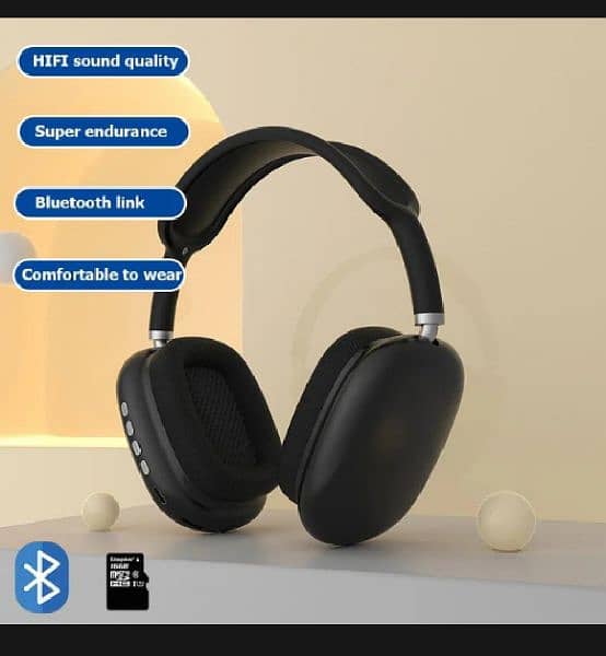 P9 pro max Wireless Bluetooth Headphones With Mic Noise Cancelling 3