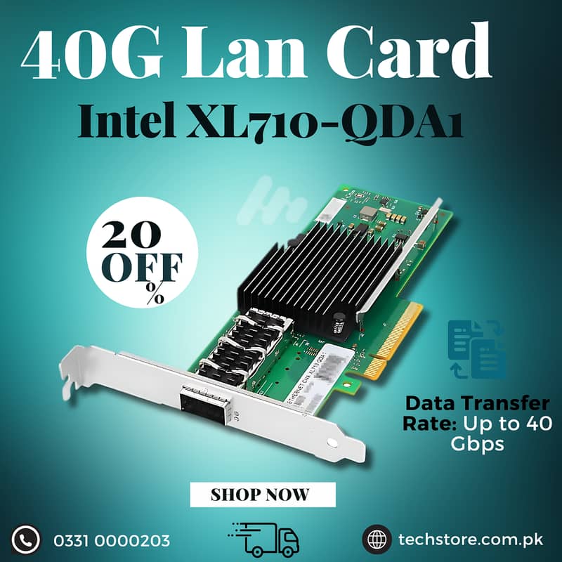 Lan Card | Intel XL710-QDA1 | 40 Gigabit Ethernet | New (With Box) 0