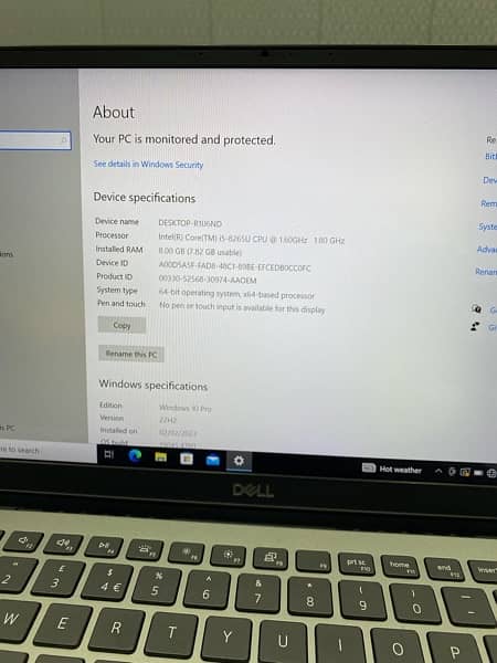 Dell Latitude 3301 Core i5 8th gen 8/256 SSD 5