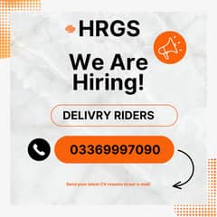 jobs for riders delivery riders required