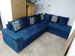 l shape sofa 10 saal warranty ke sath