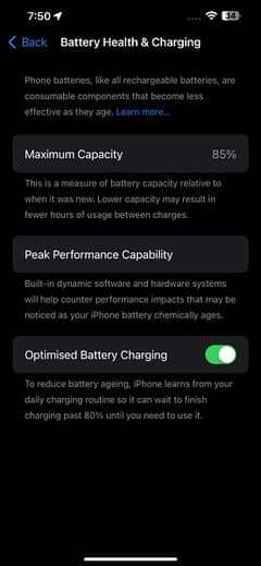 iphone 13promax 128GB JV With box 85 percent battery health