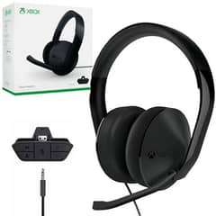 Xbox One Original Stereo Headset With Original Adapter & Box