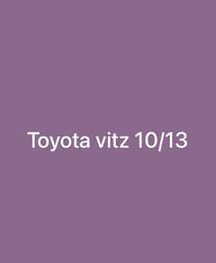 Toyota Vitz 2013