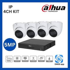 Dahua 4 Cameras Setup 5MP