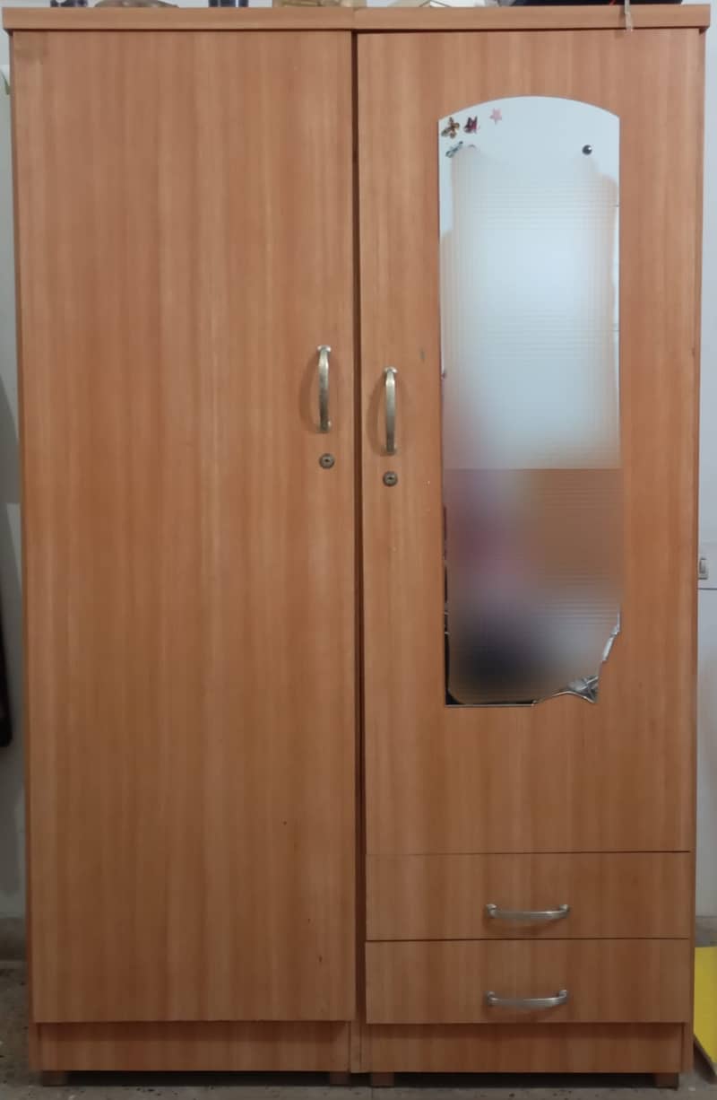 Two Door Cupboard (Chipboard with Lamination) 1